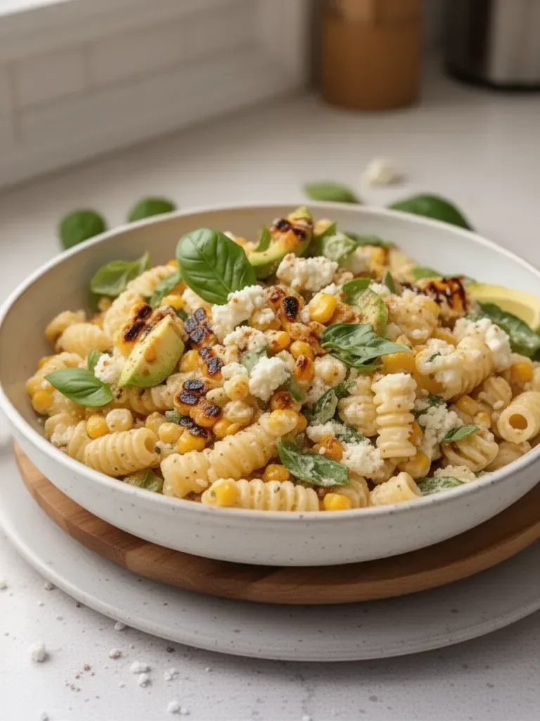 Ensalada de Pasta con Elote Callejero