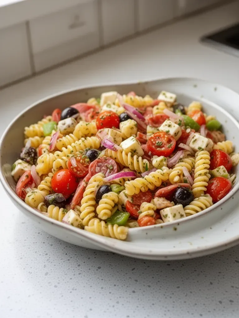 Ensalada de Pasta Italiana Simple