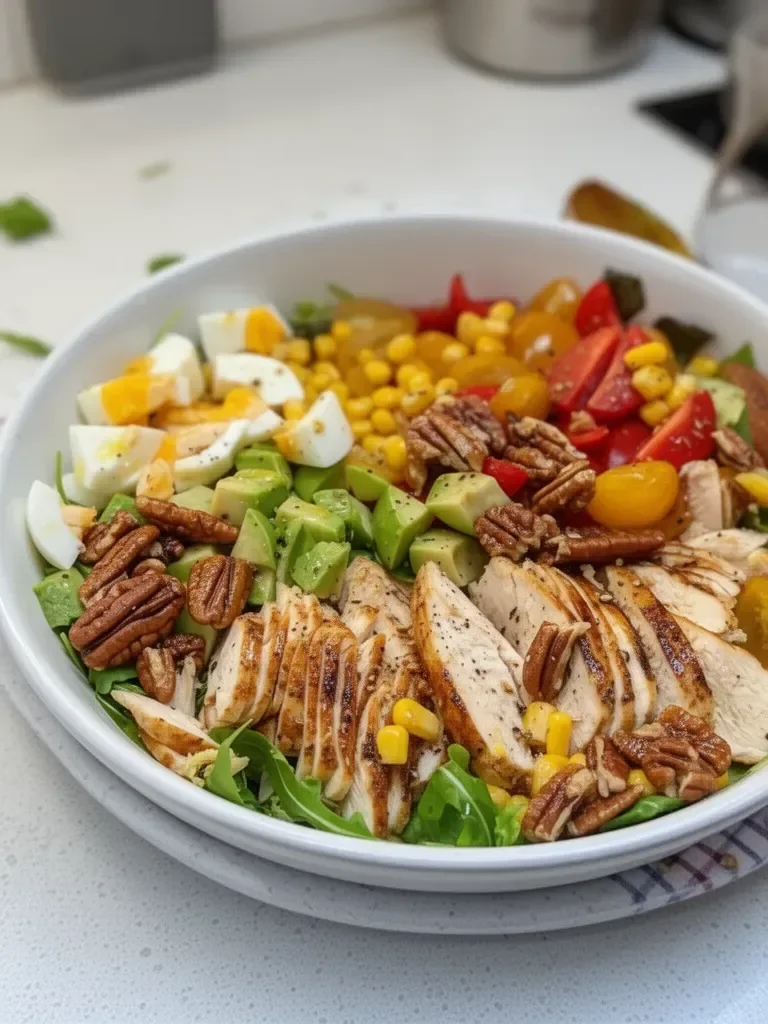 Ensalada de Pollo a la Parrilla + Aderezo Casero de Cebolla Dulce