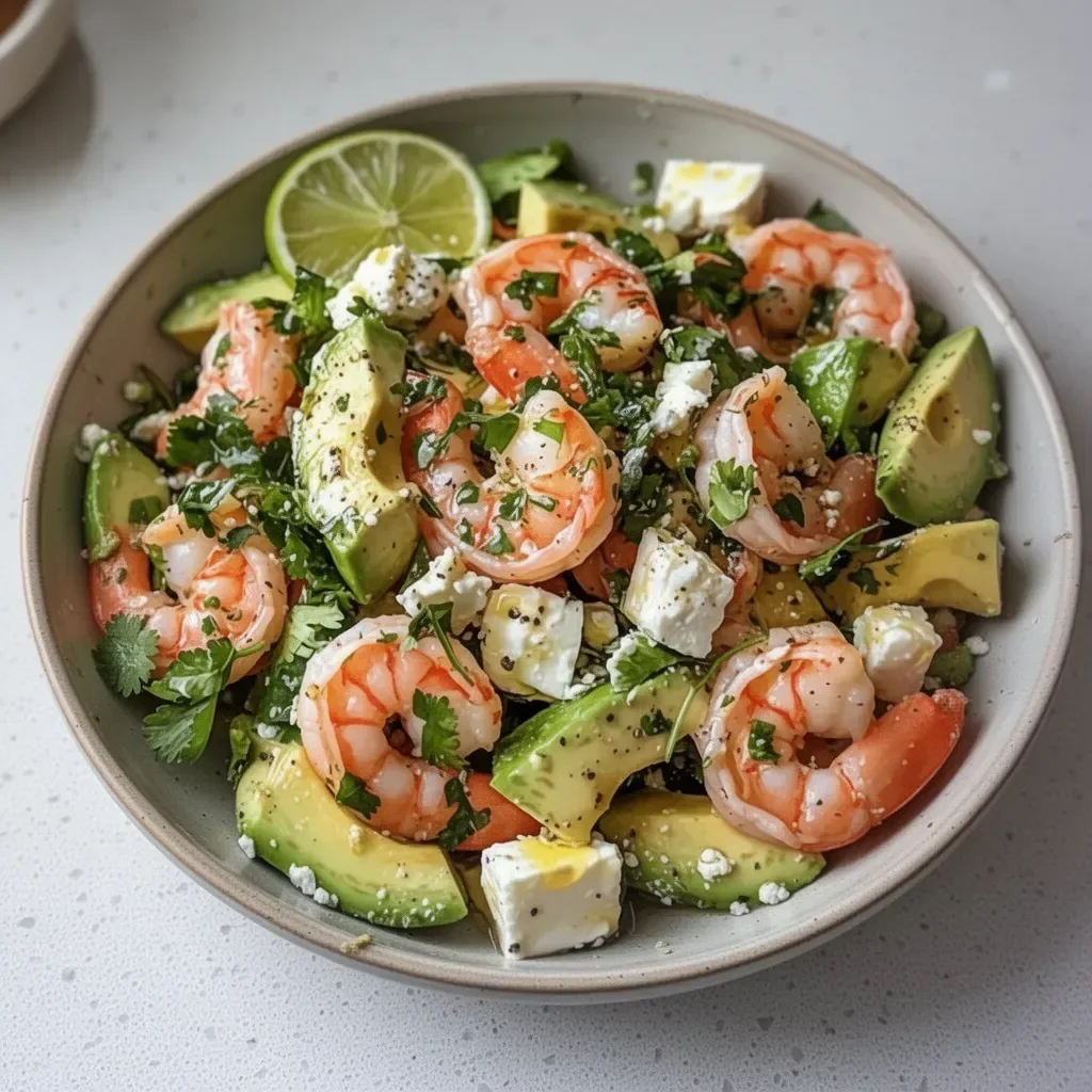Ensalada ligera de aguacate con ingredientes frescos y saludables.
