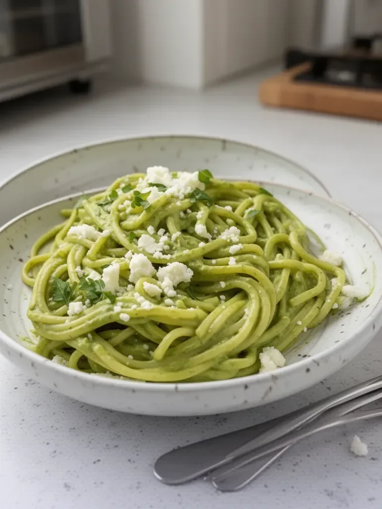 Espagueti Verde Cremoso Mexicano