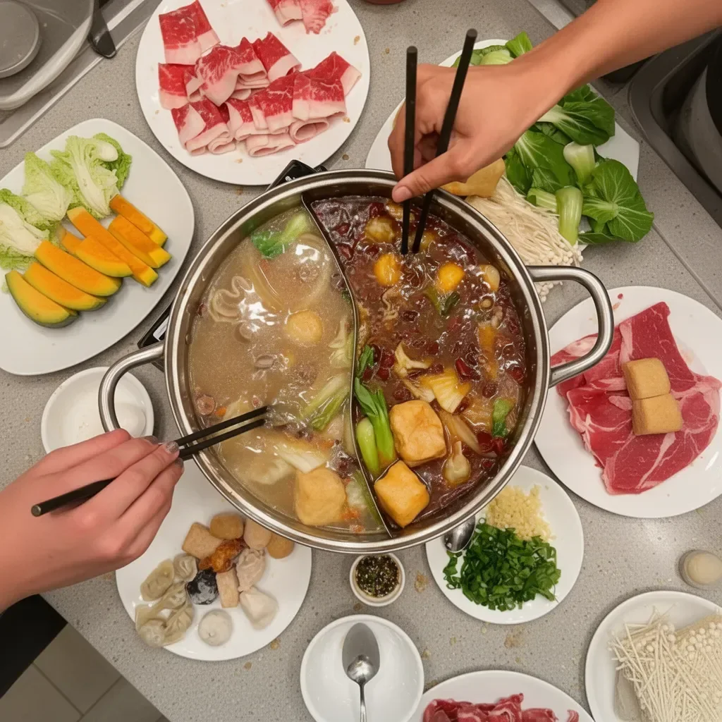 Receta de fondue en casa con ingredientes y utensilios necesarios.
