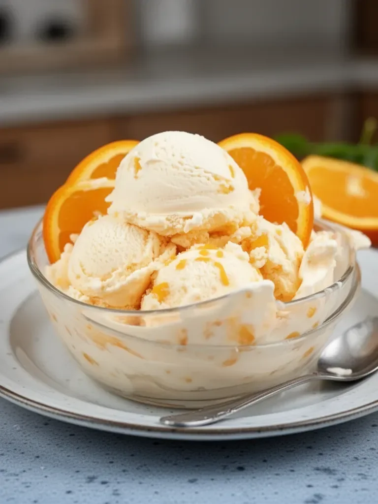 Helado de Naranja y Crema