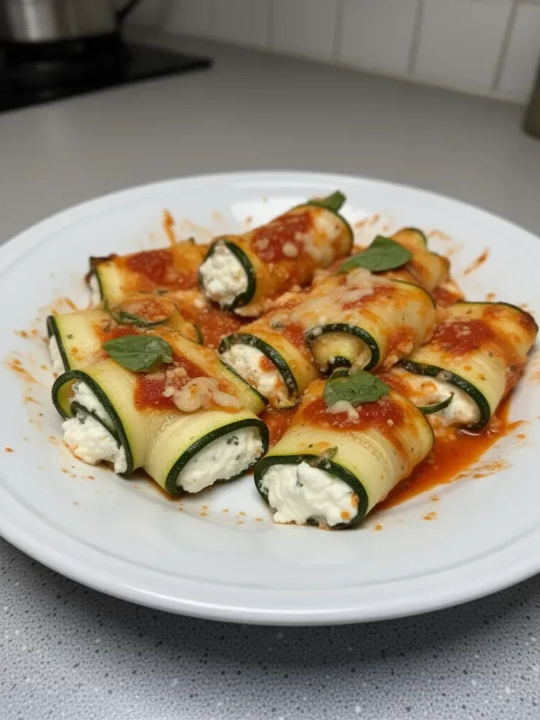 Involtini de Calabacín Rellenos de Ricotta