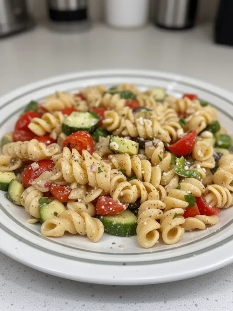 La Mejor Ensalada de Pasta con Aderezo Italiano