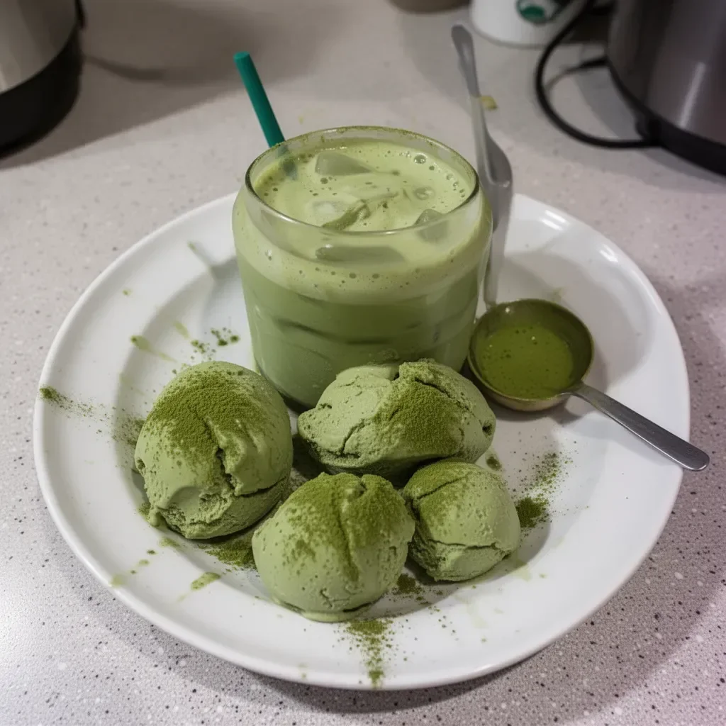 Receta de Latte de Té Verde Matcha Helado de Starbucks en 2 minutos