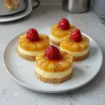Mini Pasteles de Queso de Piña Invertida