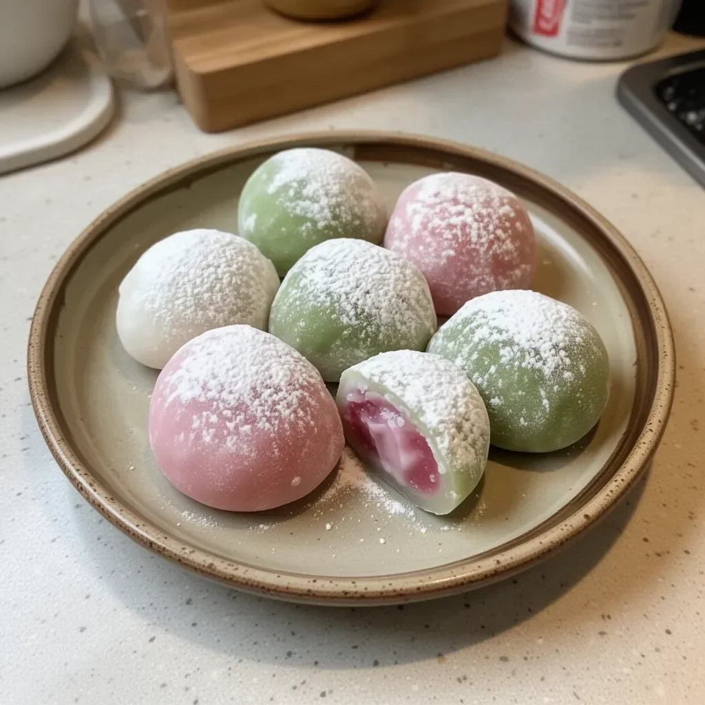 Mochis Caseros recién preparados con ingredientes frescos