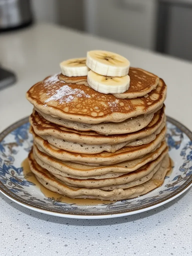 Pancakes de plátano y avena
