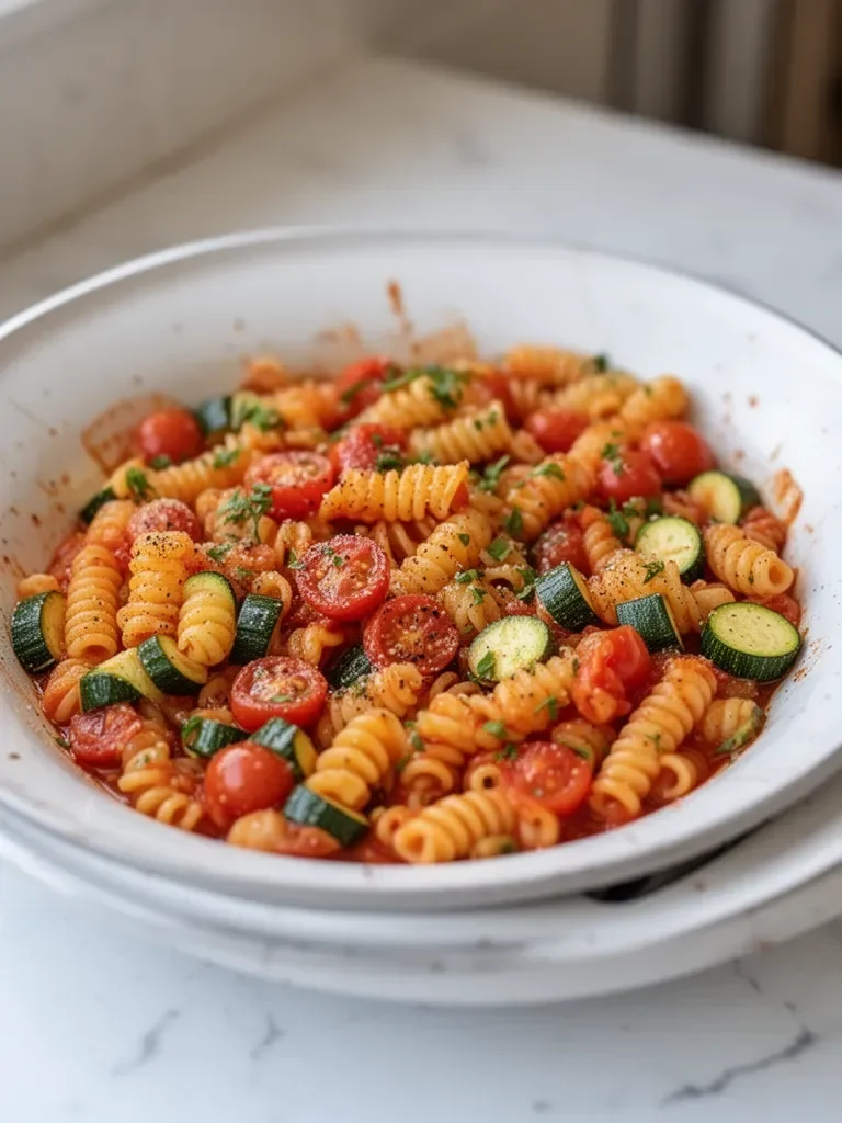 Pasta de Tomate y Calabacín