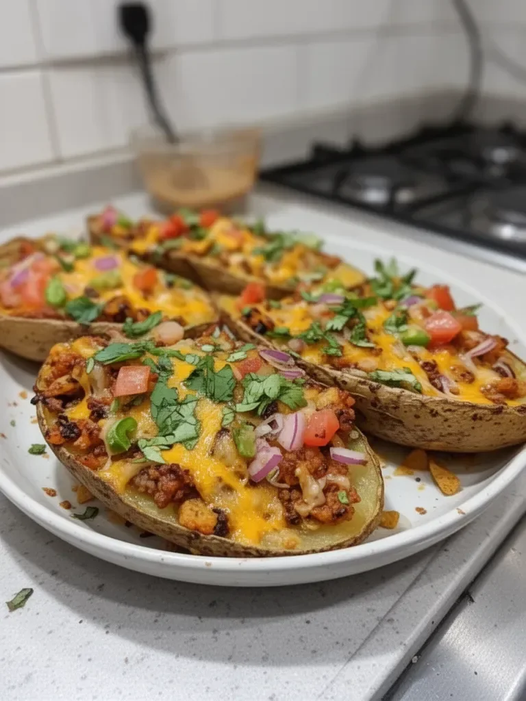 Pieles de Patata Veganas con Nachos: ¡Un Aperitivo Delicioso y Libre de Culpa!