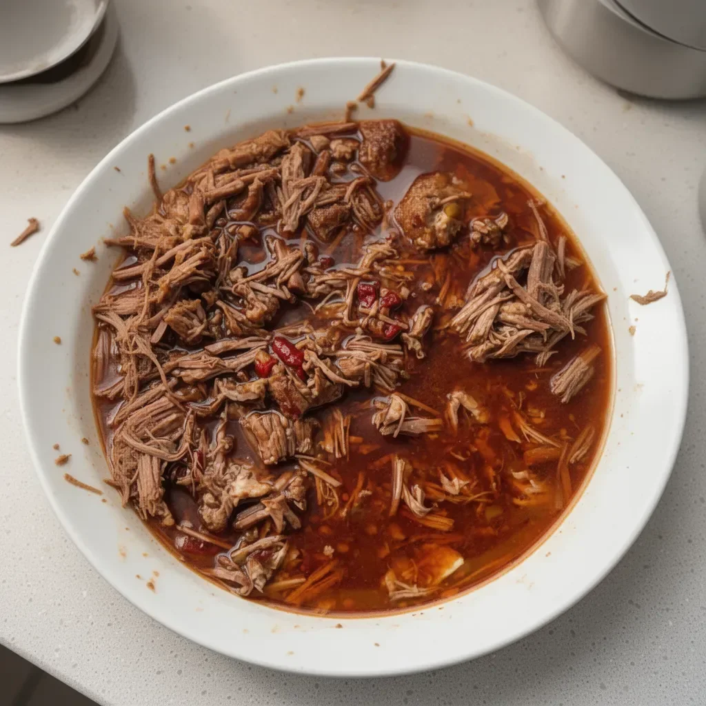 Plato de barbacoa tradicional con guarniciones