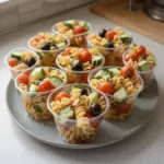 Receta de Tazas de Ensalada de Pasta