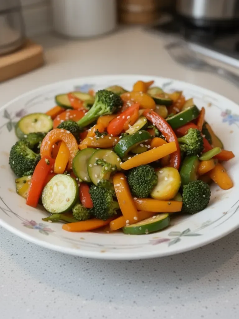 Receta de Vegetales Salteados