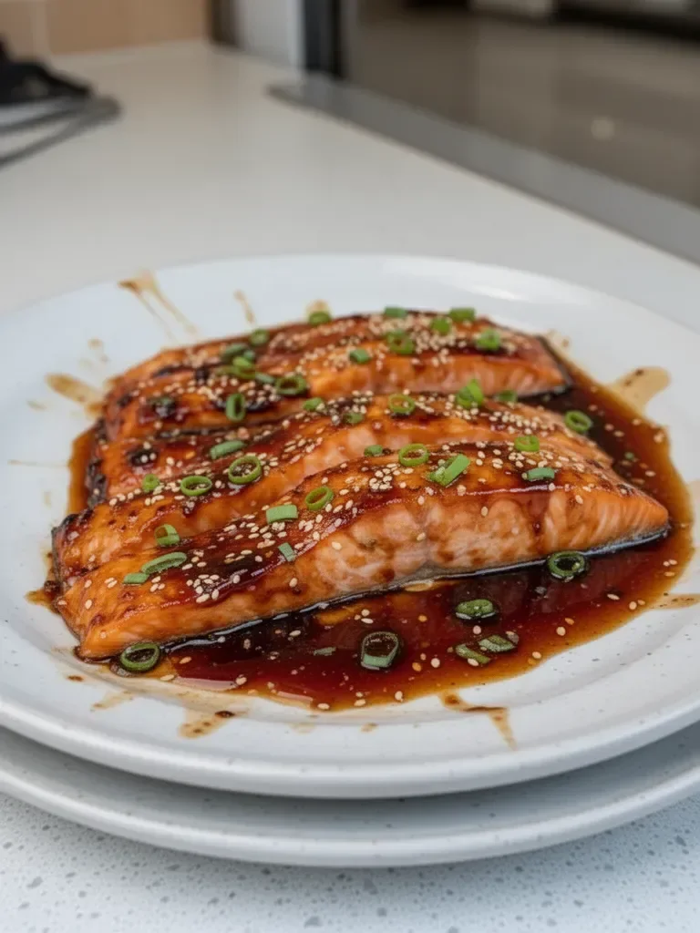Salmón al horno con salsa teriyaki