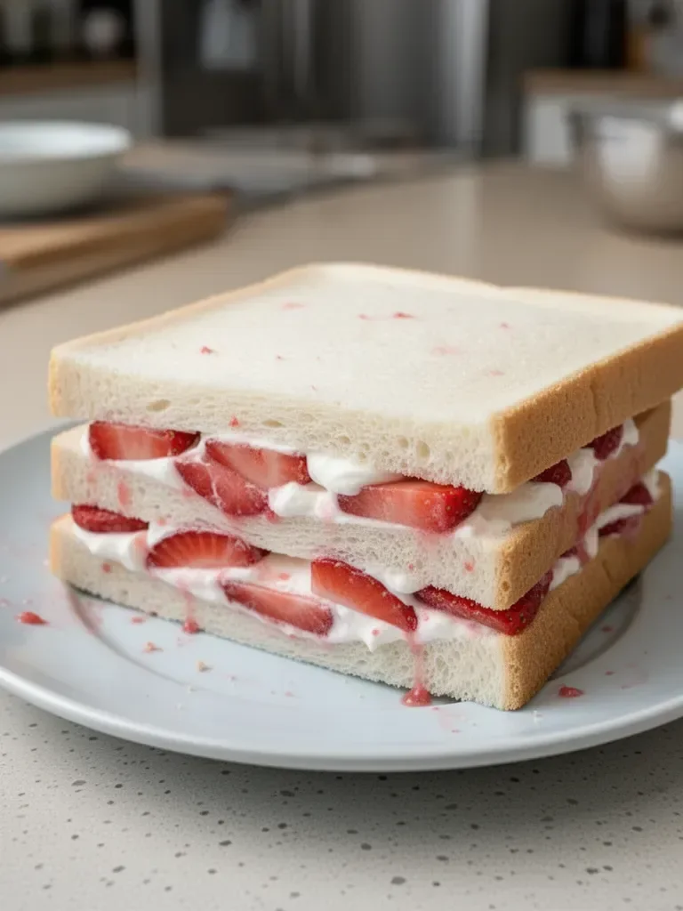 Sándwich de Fresa Japonés