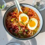 Sopa de fideos picante con gochujang