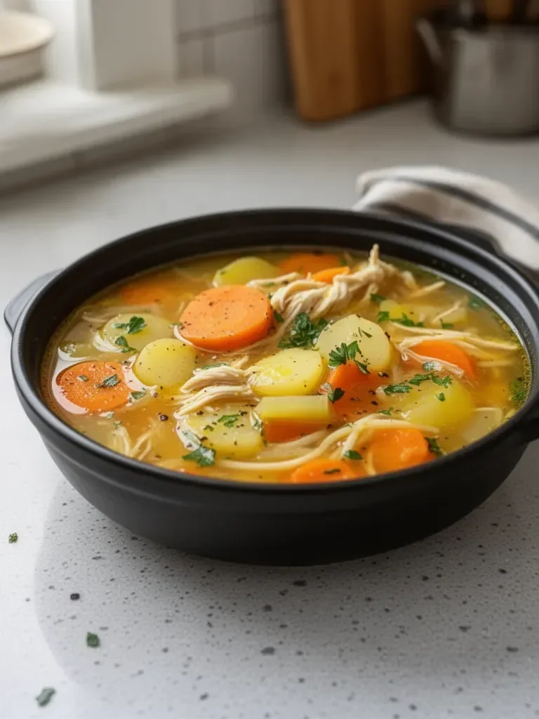 Sopa de Pollo Española Curativa: Una Receta Reconfortante y Nutriente