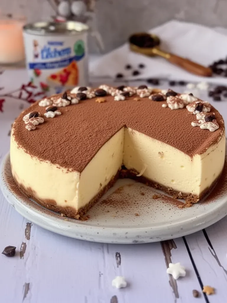 Tarta de queso tiramisú