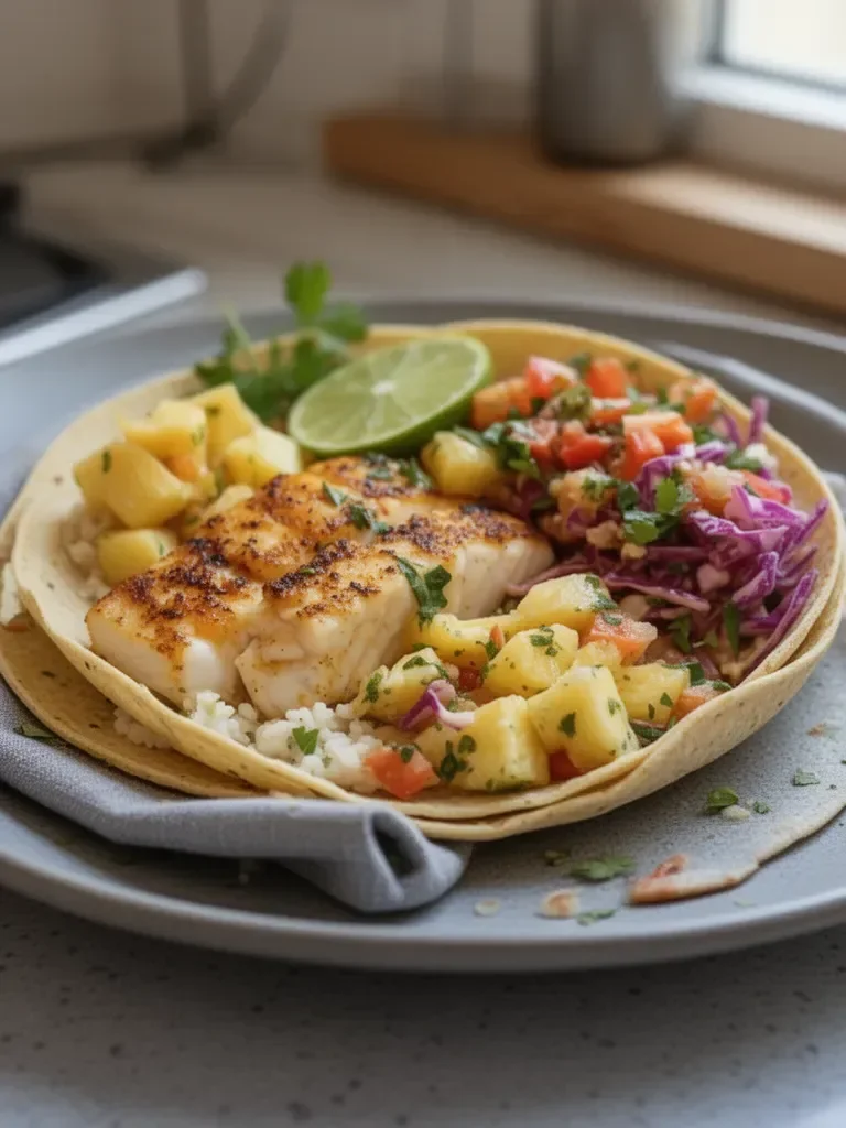Tazones de Tacos de Pescado Bajos en Carbohidratos