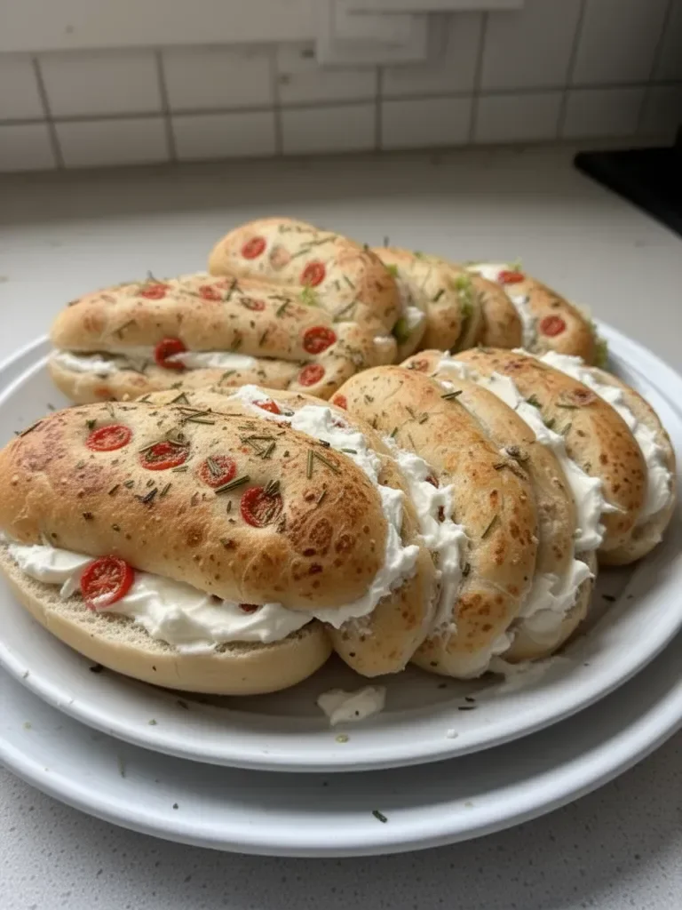 Bocadillos con Queso Crema