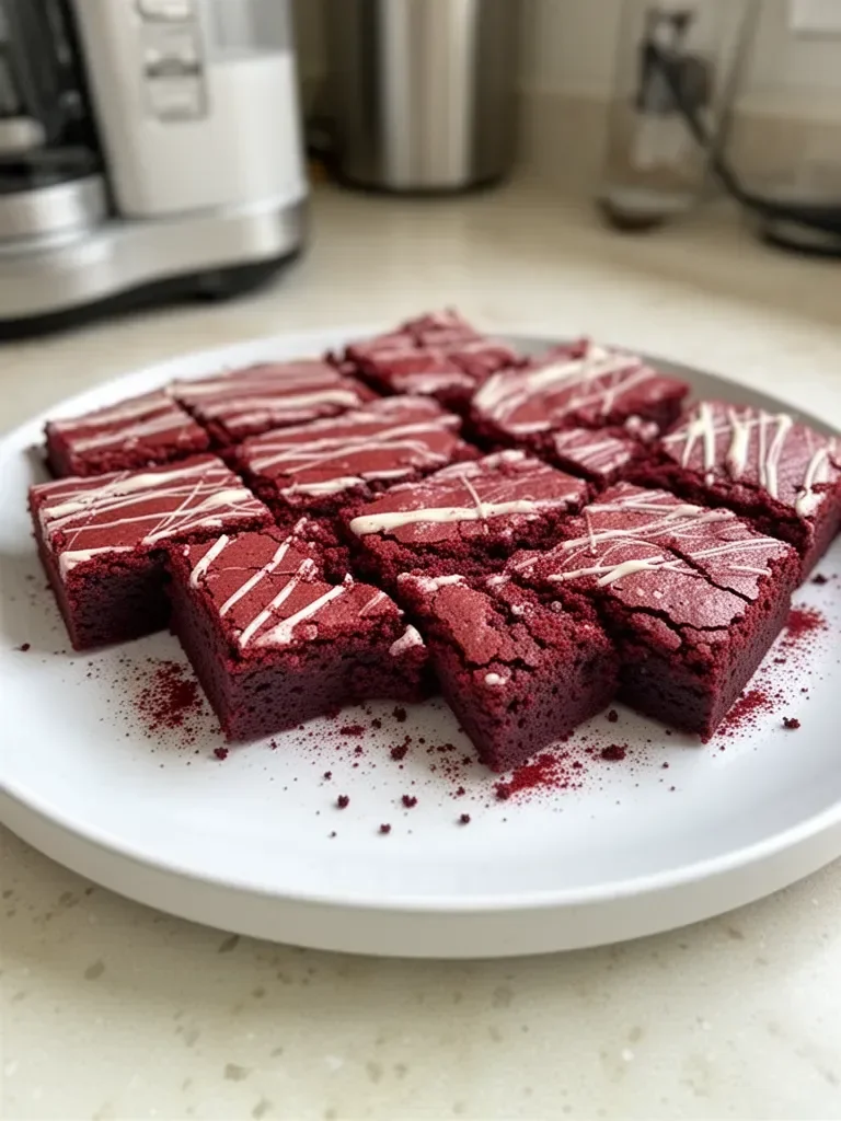 Brownies de terciopelo rojo fáciles