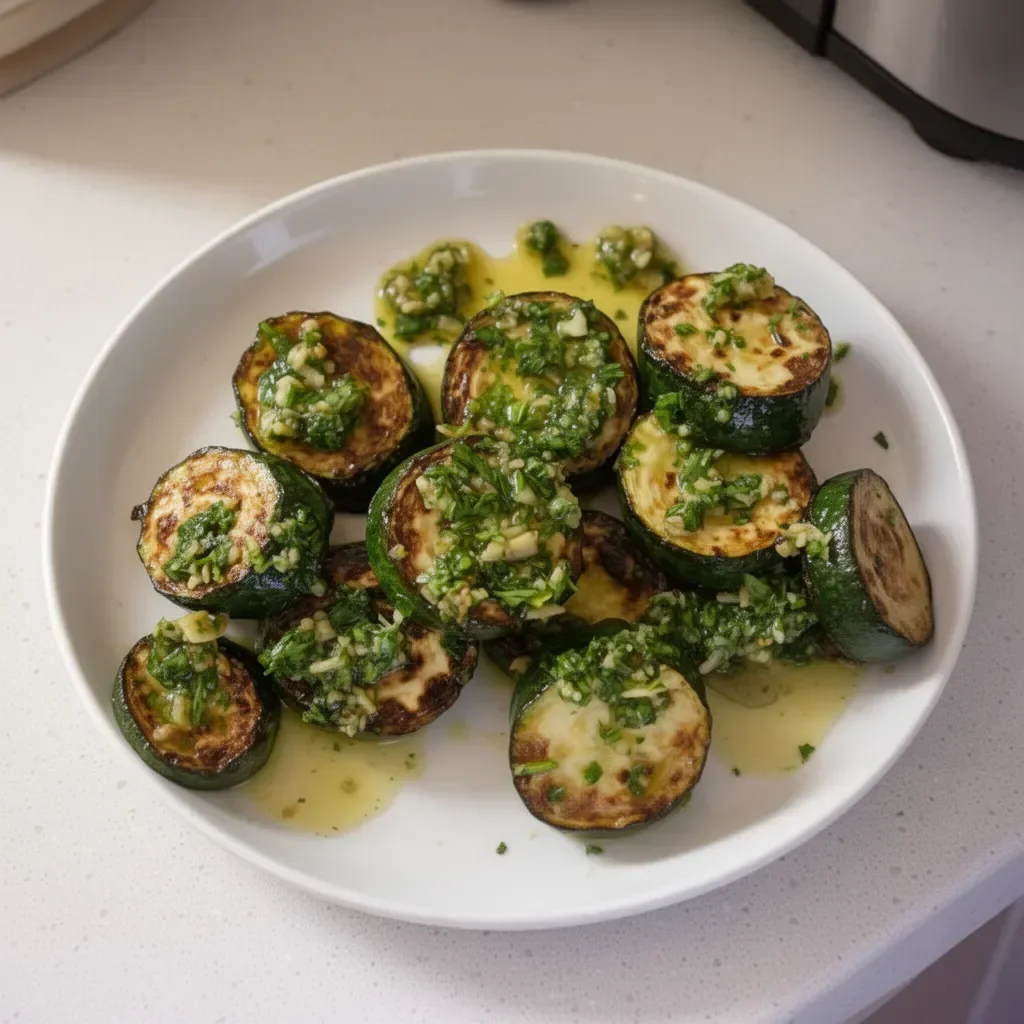 Plato de Calabacín al Ajillo con ajo y especias