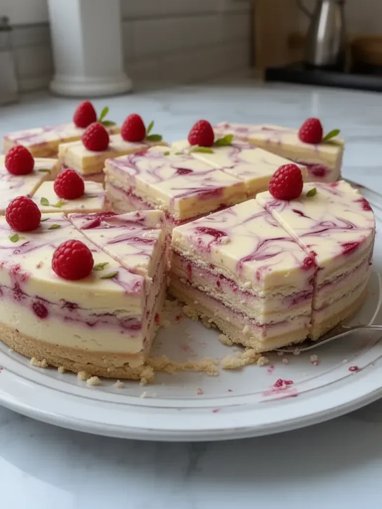 Cheesecakes de frambuesa sin hornear