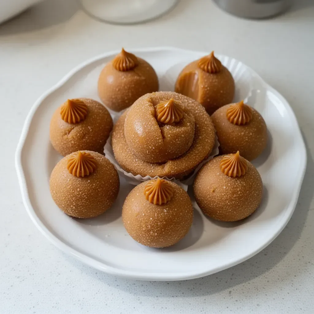 Fudge de dulce de leche decorado con chocolate y canela.