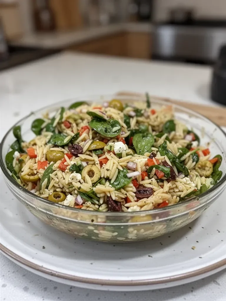 Ensalada de Pasta Orzo Mediterránea