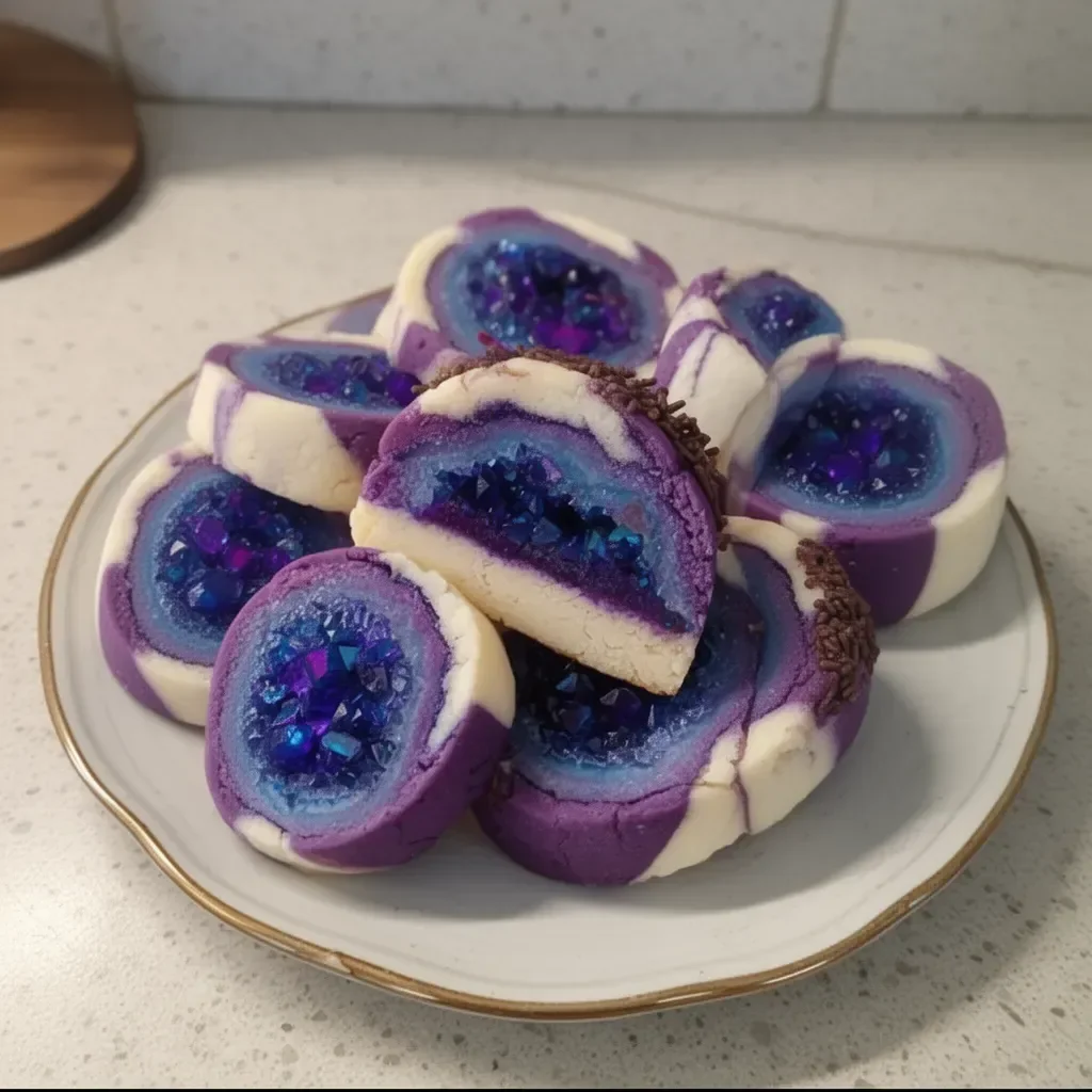 Galletas Espirales Mágicas recién horneadas en bandeja