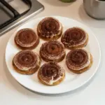 Galletas tiramisu recién horneadas con café y chocolate