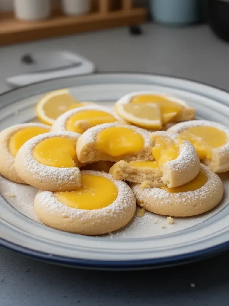 Lemon Cookies with Lemon Curd Filling