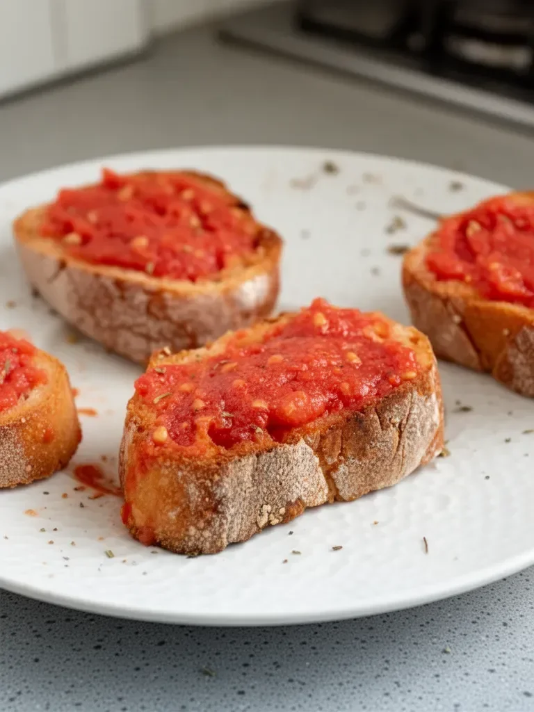 Pan con tomate