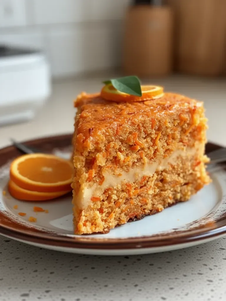 Pastel de Zanahoria y Naranja