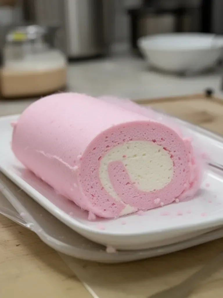 Pastel Suizo de Algodón de Azúcar Japonés