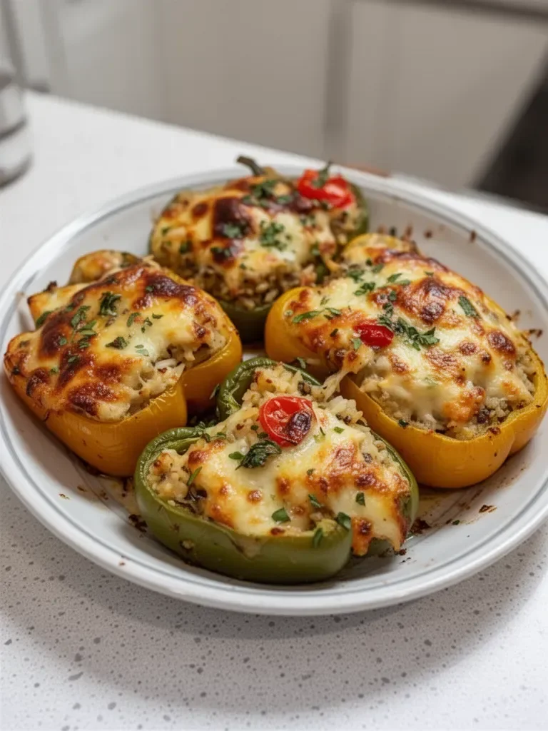 Pimientos Rellenos Vegetarianos