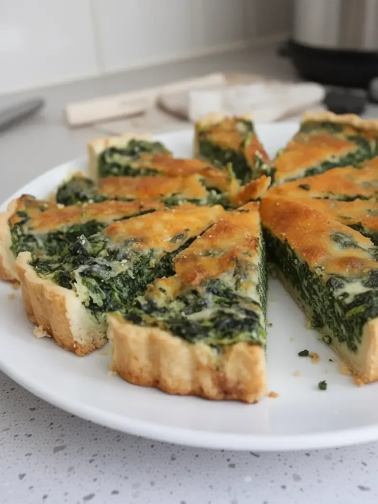 Quiche de espinacas y queso