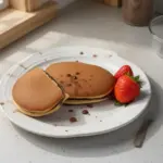 Dorayaki relleno de anko, un dulce japonés tradicional.