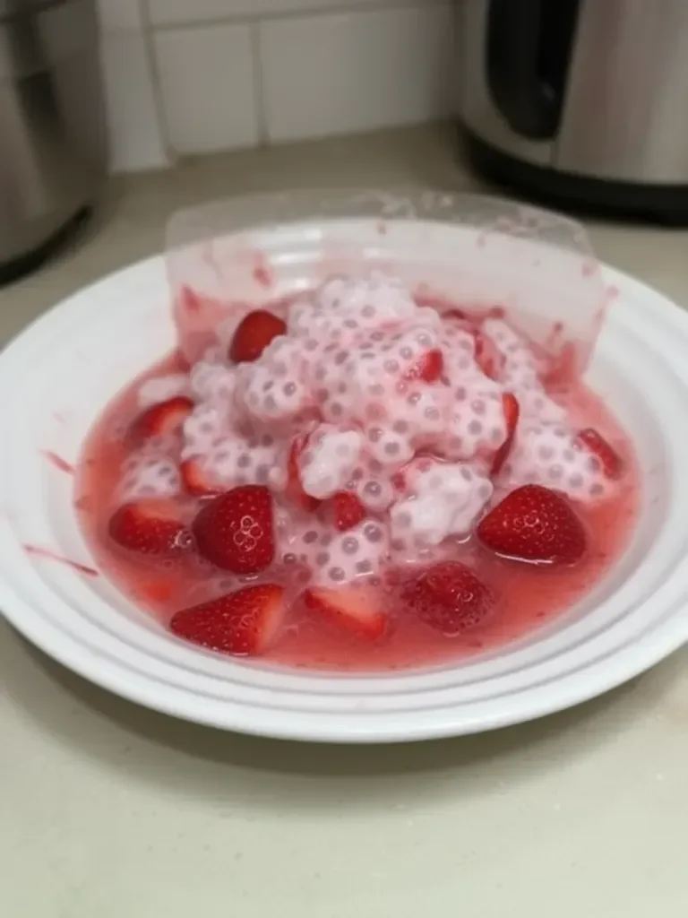 Sago de Fresa Refrescante