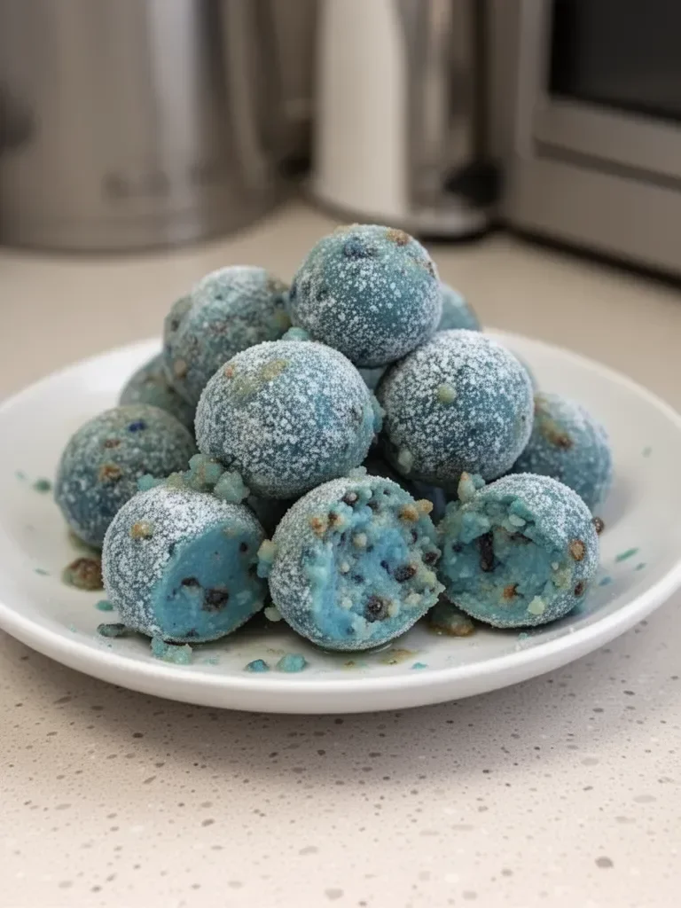 Trufas de Navidad Azules